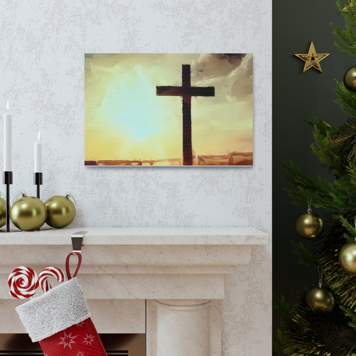 Christian wall art, Cross wall art, Country art, Canvas Gallery Wraps - SaviTraviDesigns