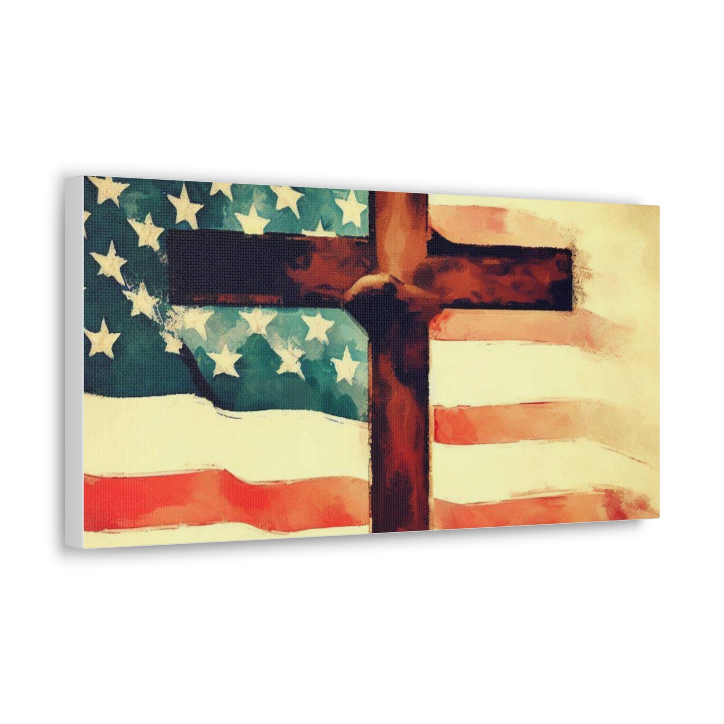 Christian wall art, Flag wall art, Canvas Gallery Wraps - SaviTraviDesigns