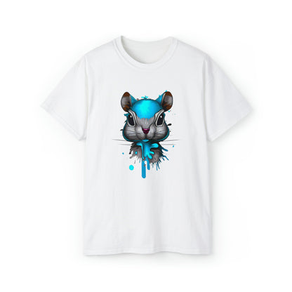 Graffiti shirt, Squirrel shirt, Urban Art T-Shirt, Blue Squirrel - SaviTraviDesigns