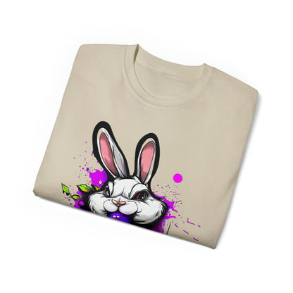 Graffiti shirt, Bunny shirt,  Urban Art T-Shirt, Purple Bunny - SaviTraviDesigns