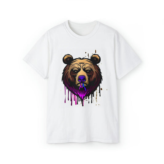 Graffiti shirt, Bear shirt, Urban Art T-Shirt, Purple Bear Urban Shirt - SaviTraviDesigns