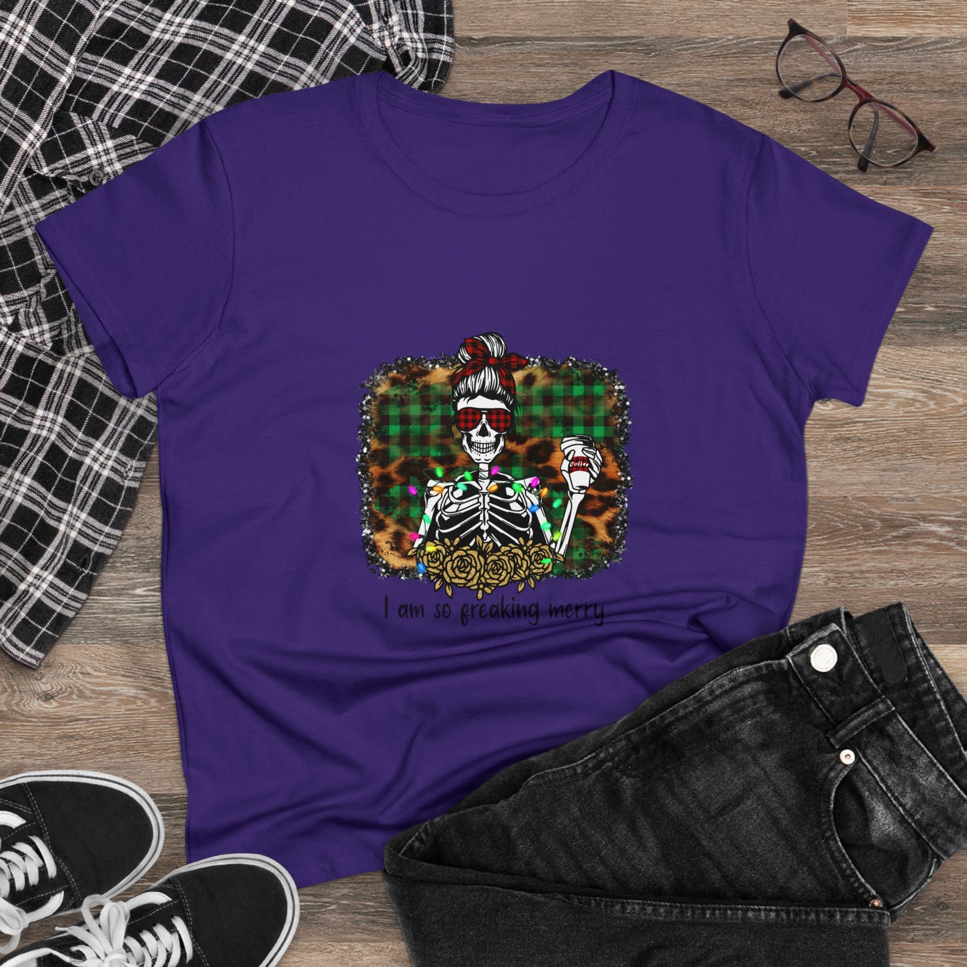 I'm So Freaking Merry, Christmas Graphic Shirts, Festive Holiday T-Shirts, Ugly Christmas Sweater Tees, Funny Christmas Shirt Designs, Cute Xmas Graphic Tees