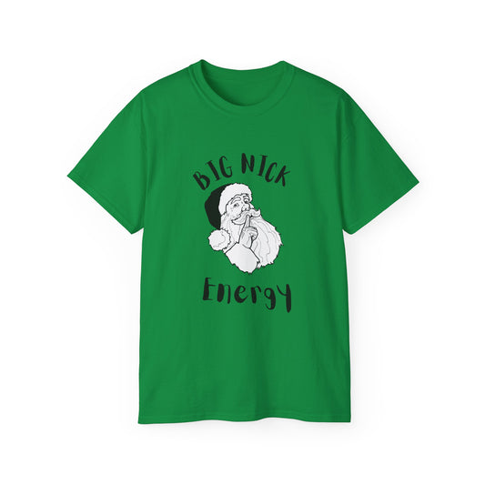 Big Nick Energy Santa Christmas Tee