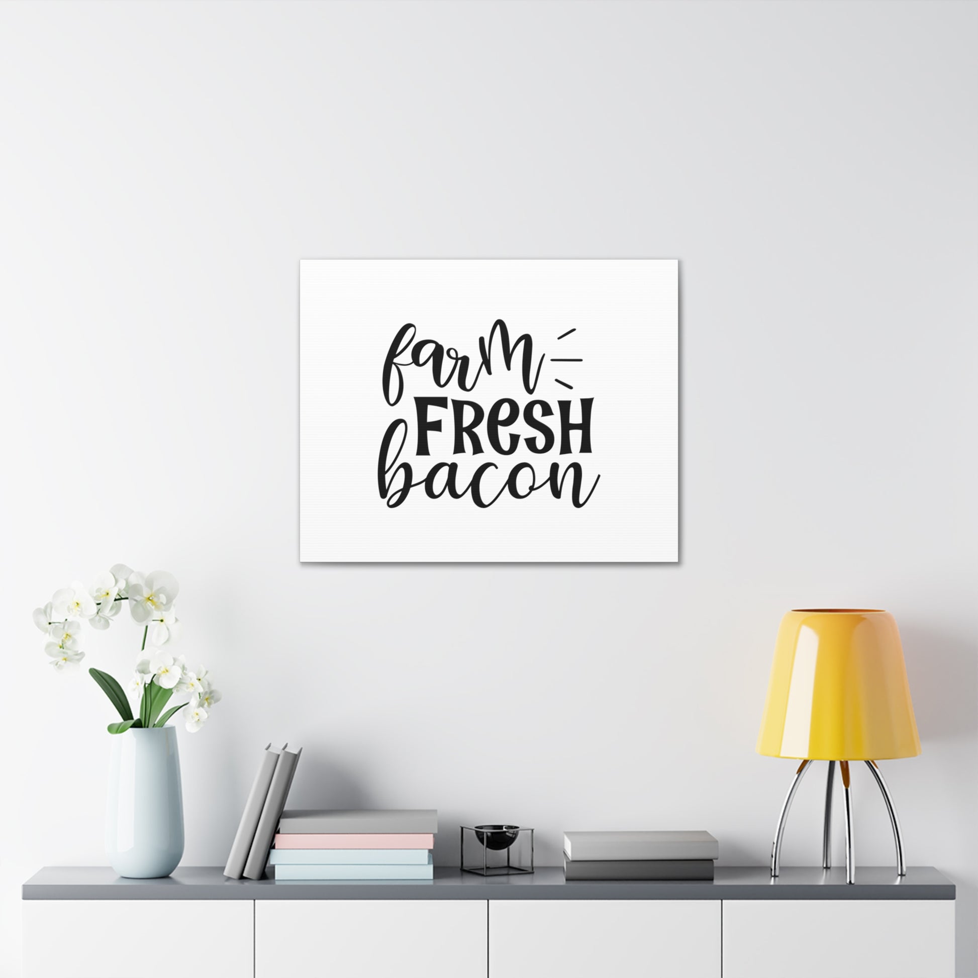 Farm Fresh Bacon, Kitchen quote canvas prints, Kitchen wall decor quotes, Kitchen canvas art, Funny kitchen quotes on canvas, Inspirational kitchen quotes