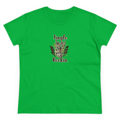 Jingle Bell Rockin, Christmas Graphic Shirts, Festive Holiday T-Shirts, Ugly Christmas Sweater Tees, Funny Christmas Shirt Designs, Cute Xmas Graphic Tees Irish Green