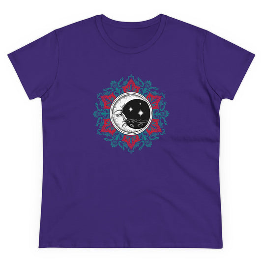 Crescent Moon Mantra - Zen Graphic T Shirt