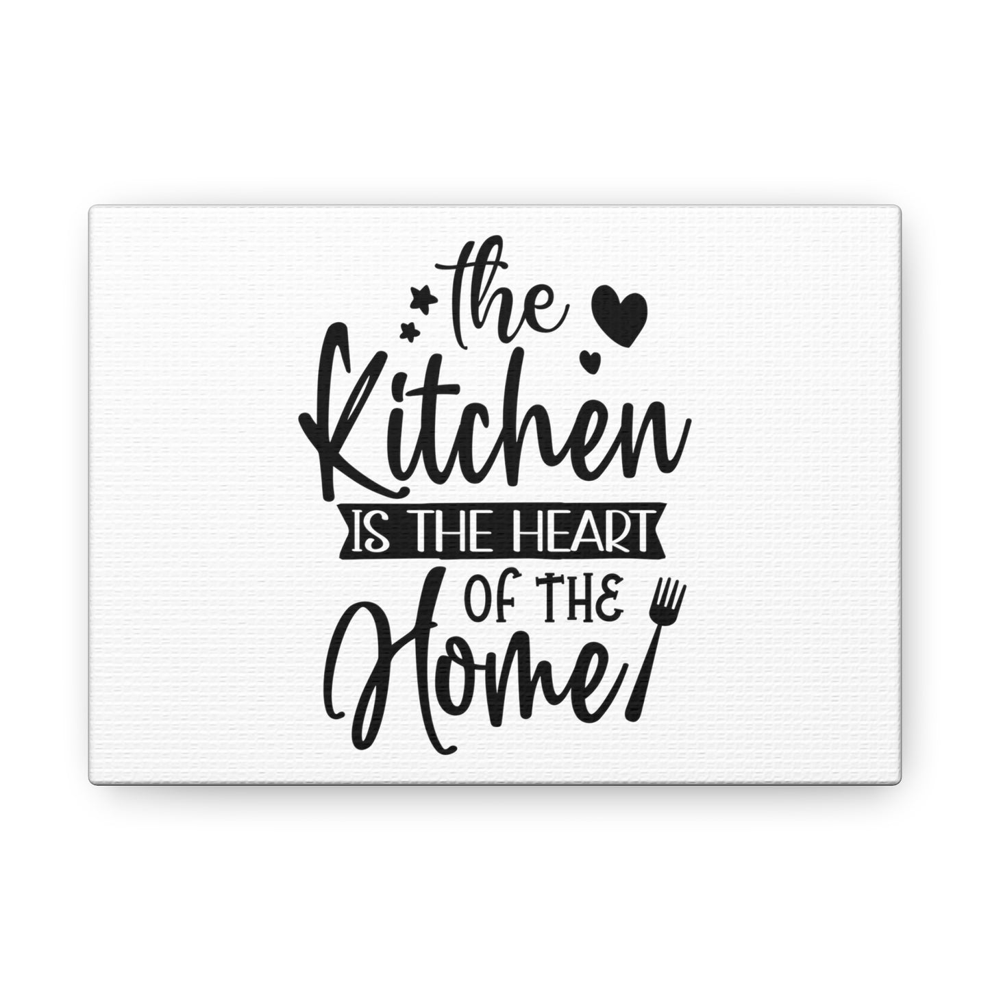 The Kitchen Is Heart Of The Home, Kitchen quote canvas prints, Kitchen wall decor quotes, Kitchen canvas art, Funny kitchen quotes on canvas, Inspirational kitchen quotes 7" x 5" Premium Gallery Wraps (1.25″)