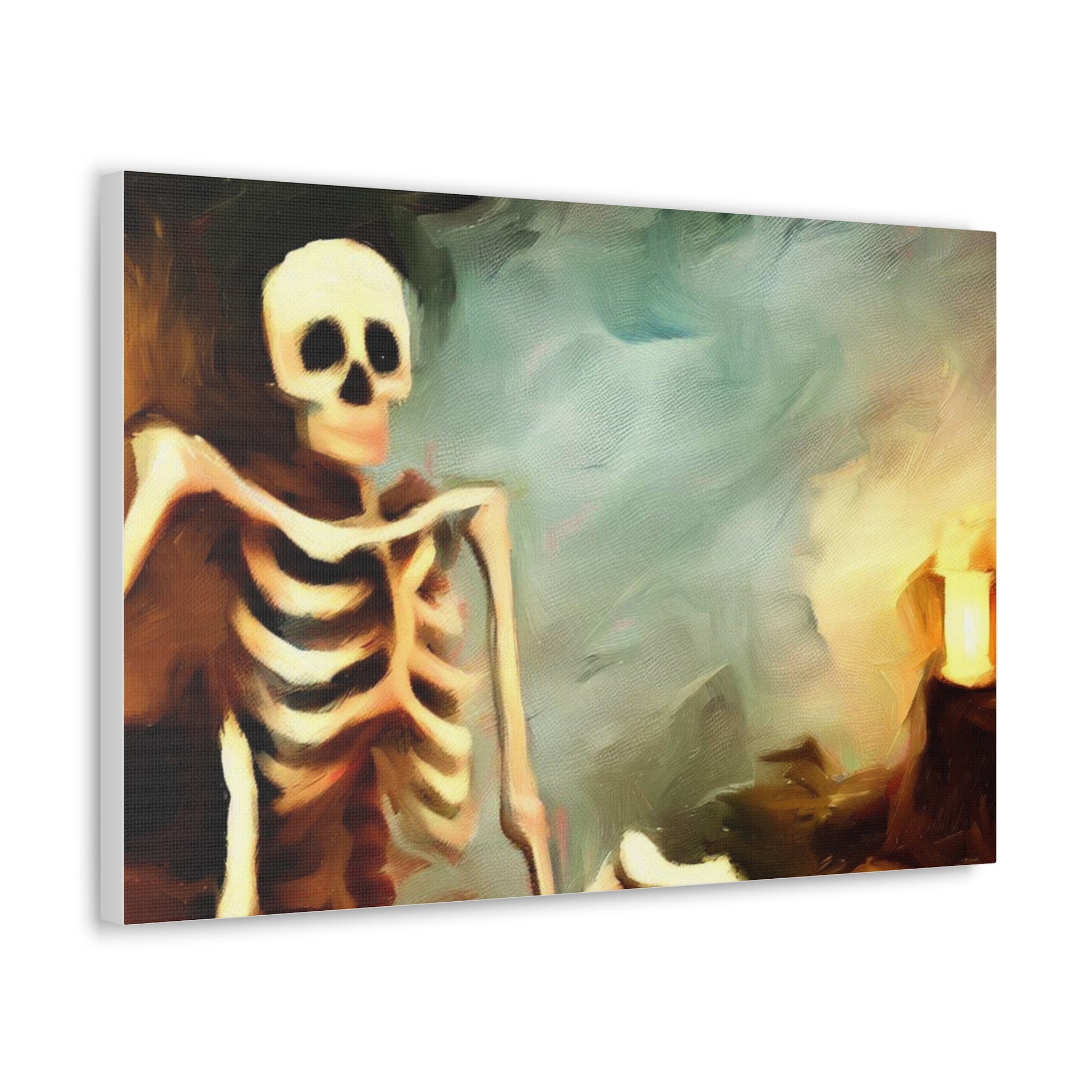 Halloween art, Skeleton canvas prints, Scary Halloween decor, Halloween home decor, Halloween wall, Gothic wall decor, Canvas Gallery Wraps - SaviTraviDesigns