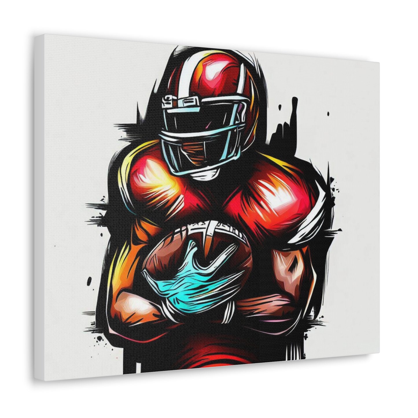 Football Player, Graffiti art prints, Street art canvas, Urban art decor, Graffiti-style wall art, Graffiti canvas prints, Street art posters - SaviTraviDesigns