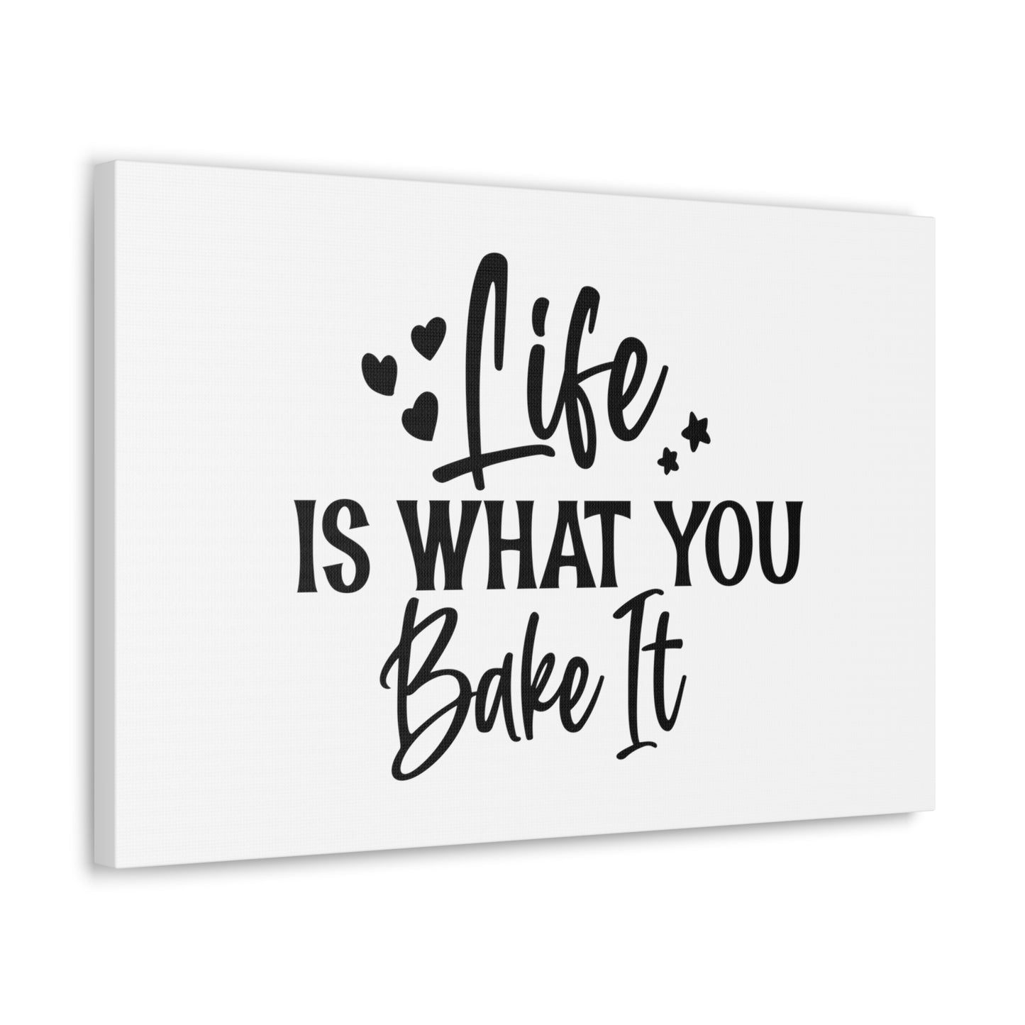 Life Is What You Bake It, Kitchen quote canvas prints, Kitchen wall decor quotes, Kitchen canvas art, Funny kitchen quotes on canvas, Inspirational kitchen quotes - SaviTraviDesigns