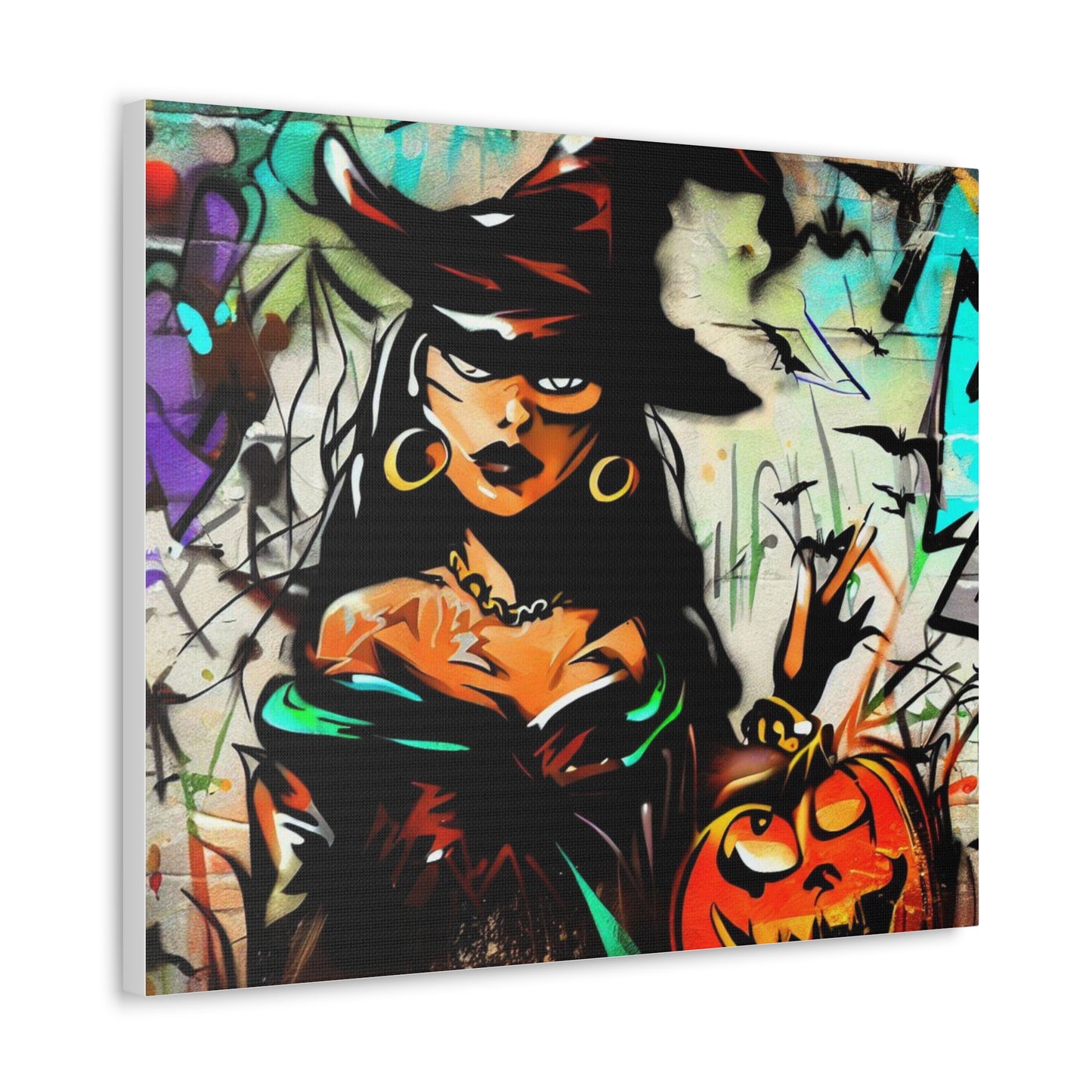 Halloween art, Witch canvas prints, Scary Halloween decor, Halloween home decor, Halloween wall, Gothic wall decor, Canvas Gallery Wraps