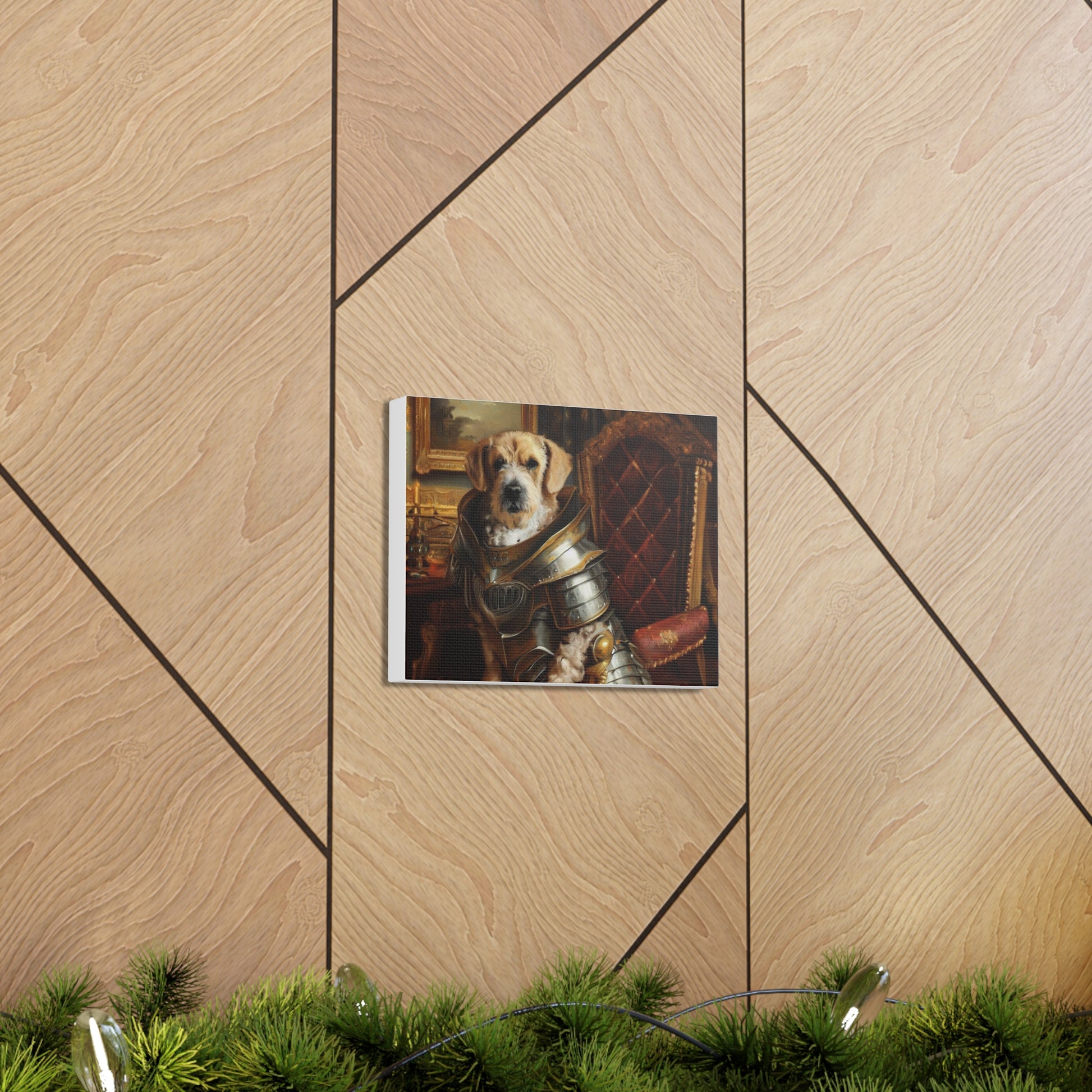 Fancy Dog, Canvas Dog Art, Dog Wall Art, Canine Canvas Art, Canvas Gallery Wraps