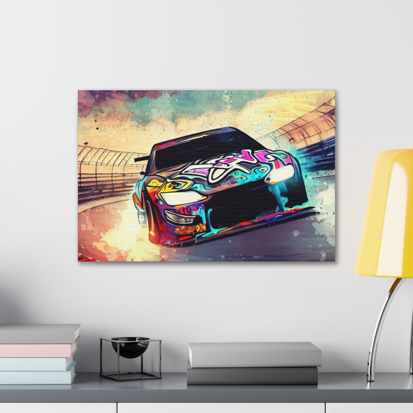 Street Racing, Nascar, Graffiti art prints, Street art canvas, Urban art decor, Graffiti-style wall art, Graffiti canvas prints, Street art posters - SaviTraviDesigns