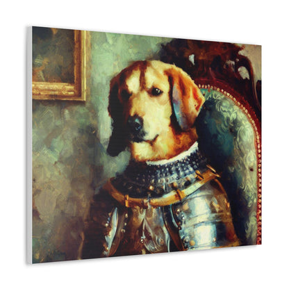 Fancy Dog, Canvas Dog Art, Dog Wall Art, Canine Canvas Art, Canvas Gallery Wraps