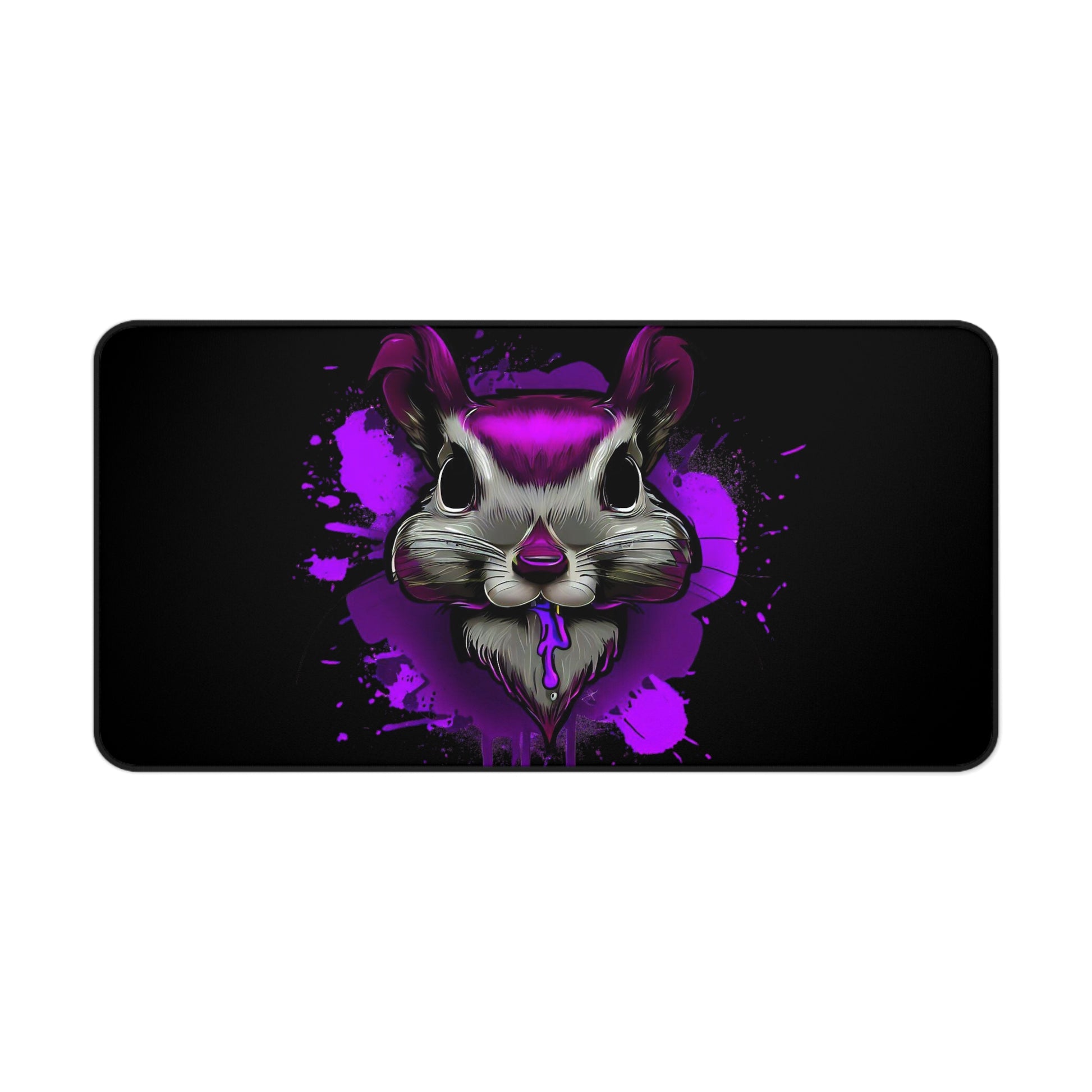 Graffiti mouse pad, Squirrel mouse pad, Urban Art Desk Mat, purple - SaviTraviDesigns