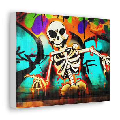 Halloween art, Skeleton canvas prints, Scary Halloween decor, Halloween home decor, Halloween wall, Gothic wall decor, Canvas Gallery Wraps - SaviTraviDesigns