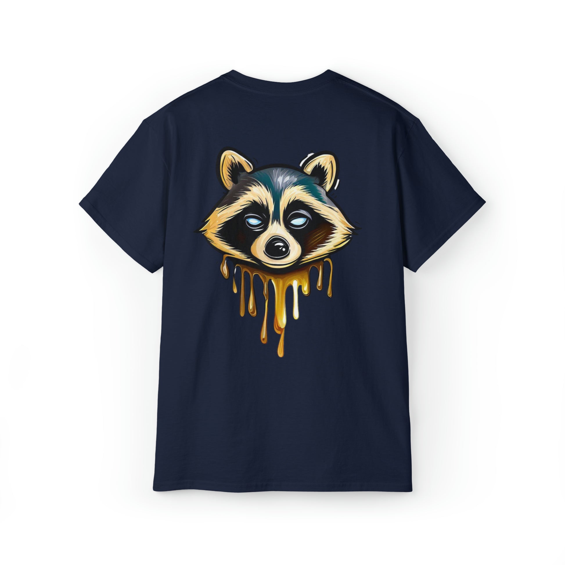 Raccoon Shirt, Graffiti Print Shirt, Unisex Ultra Cotton Tee, Golden Raccoon - SaviTraviDesigns