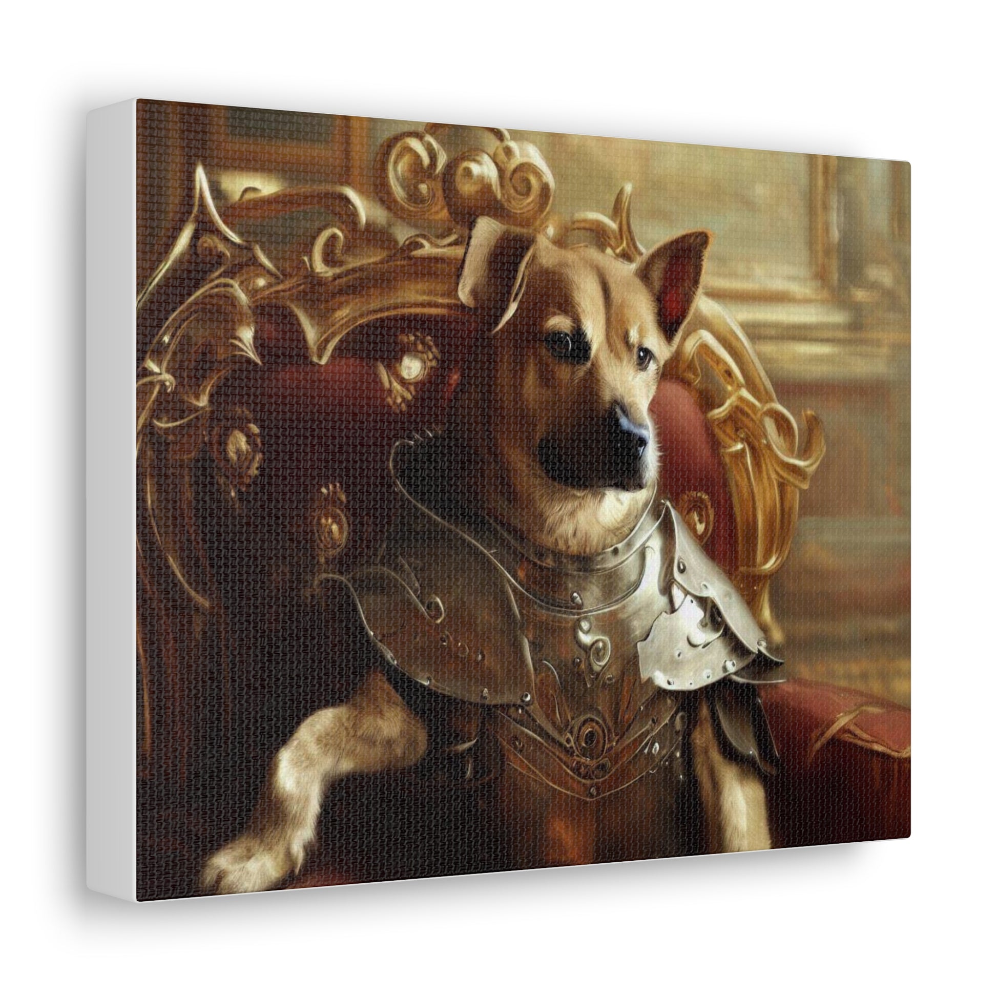 Fancy Dog, Canvas Dog Art, Dog Wall Art, Canine Canvas ArtCanvas Gallery Wraps - SaviTraviDesigns