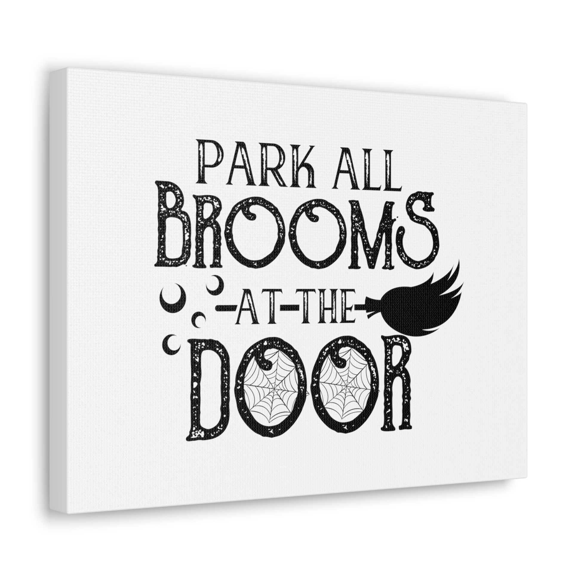 Park All Brooms at the Door, Halloween Sign, Holiday Sign, Spooky Sign, Halloween Decor