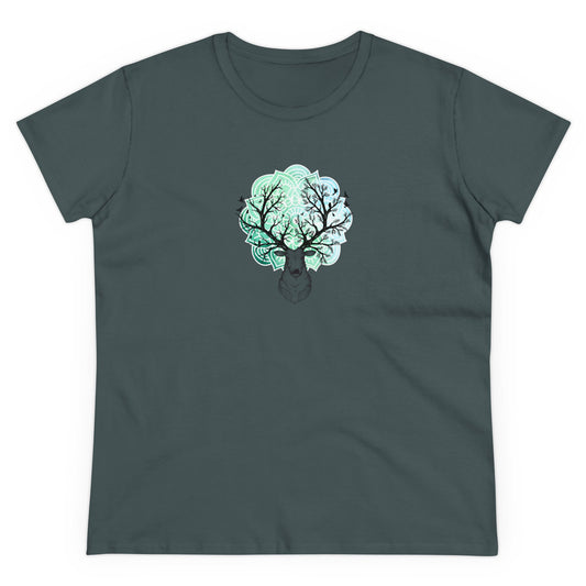 Stag Horn Bohemian Zen Graphic T-Shirts