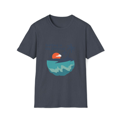 Surfing is My Destiny |Beach Lifestyle Shirts | Summer Vibe Apparel Heather Navy