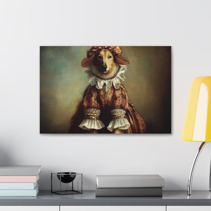 Fancy Dog, Canvas Dog Art, Dog Wall Art, Canine Canvas Art,Canvas Gallery Wraps, Pet Art