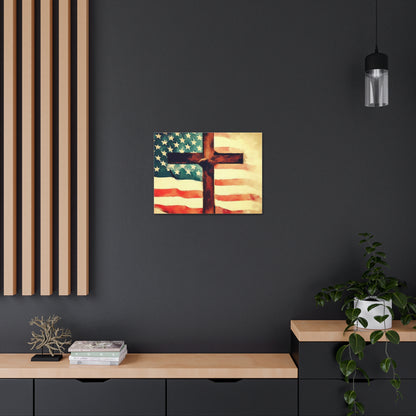 Christian wall art, Flag wall art, Canvas Gallery Wraps - SaviTraviDesigns