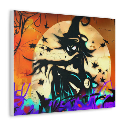 Halloween art, Witch canvas prints, Scary Halloween decor, Halloween home decor, Halloween wall, Gothic wall decor, Canvas Gallery Wraps - SaviTraviDesigns