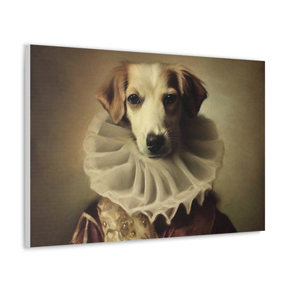 Fancy Dog, Canvas Dog Art, Dog Wall Art, Canine Canvas Art, Canvas Gallery Wraps