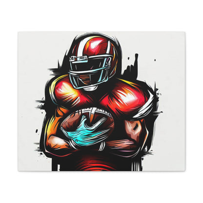 Football Player, Graffiti art prints, Street art canvas, Urban art decor, Graffiti-style wall art, Graffiti canvas prints, Street art posters - SaviTraviDesigns