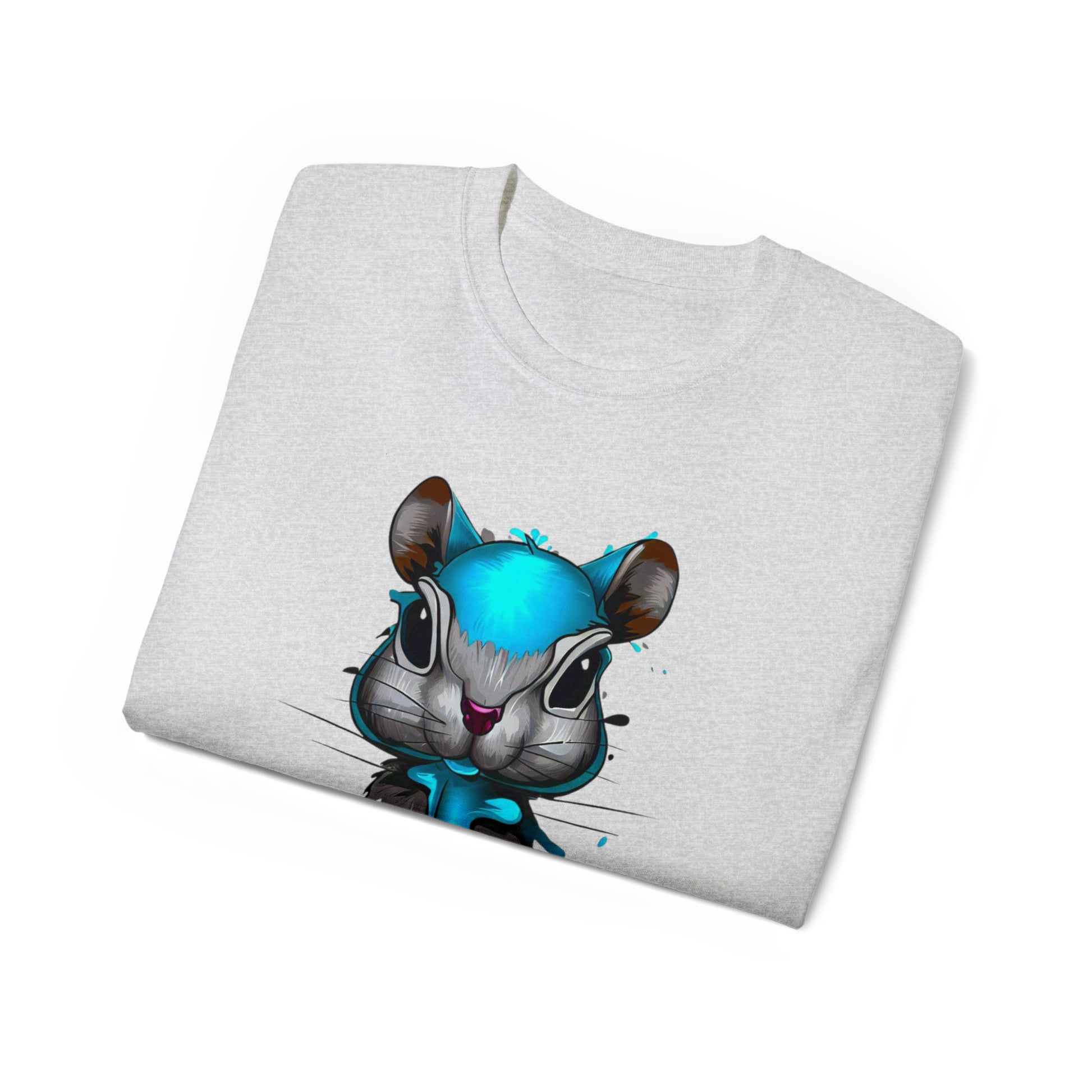 Graffiti shirt, Squirrel shirt, Urban Art T-Shirt, Blue Squirrel - SaviTraviDesigns