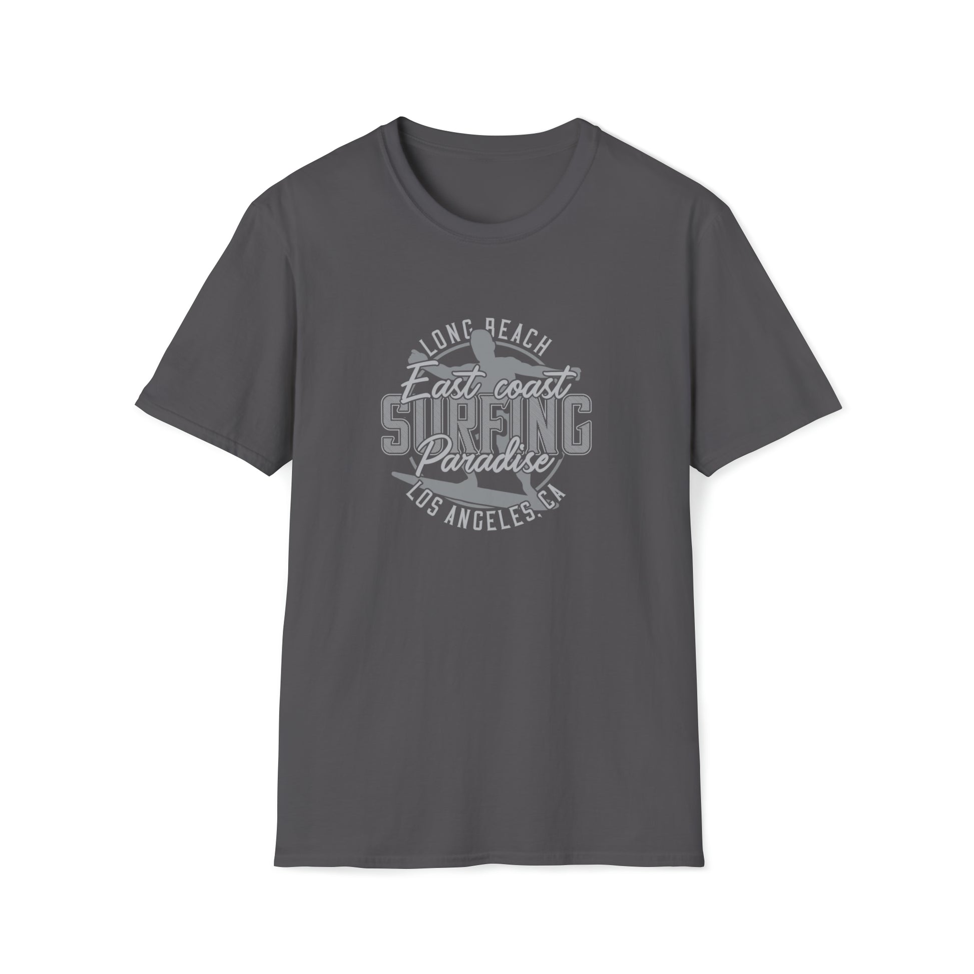 Long Beach Surfing |Beach Lifestyle Shirts | Summer Vibe Apparel Charcoal