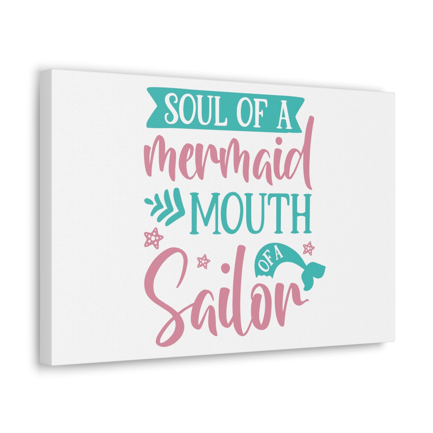 Soul Of A Mermaid, Mouth Of A Sailor, Mermaid Wall Art, Coastal Mermaid Decor, Beach House Mermaid Signs, Nautical Mermaid Decor, Mermaid Nursery Wall Decor - SaviTraviDesigns