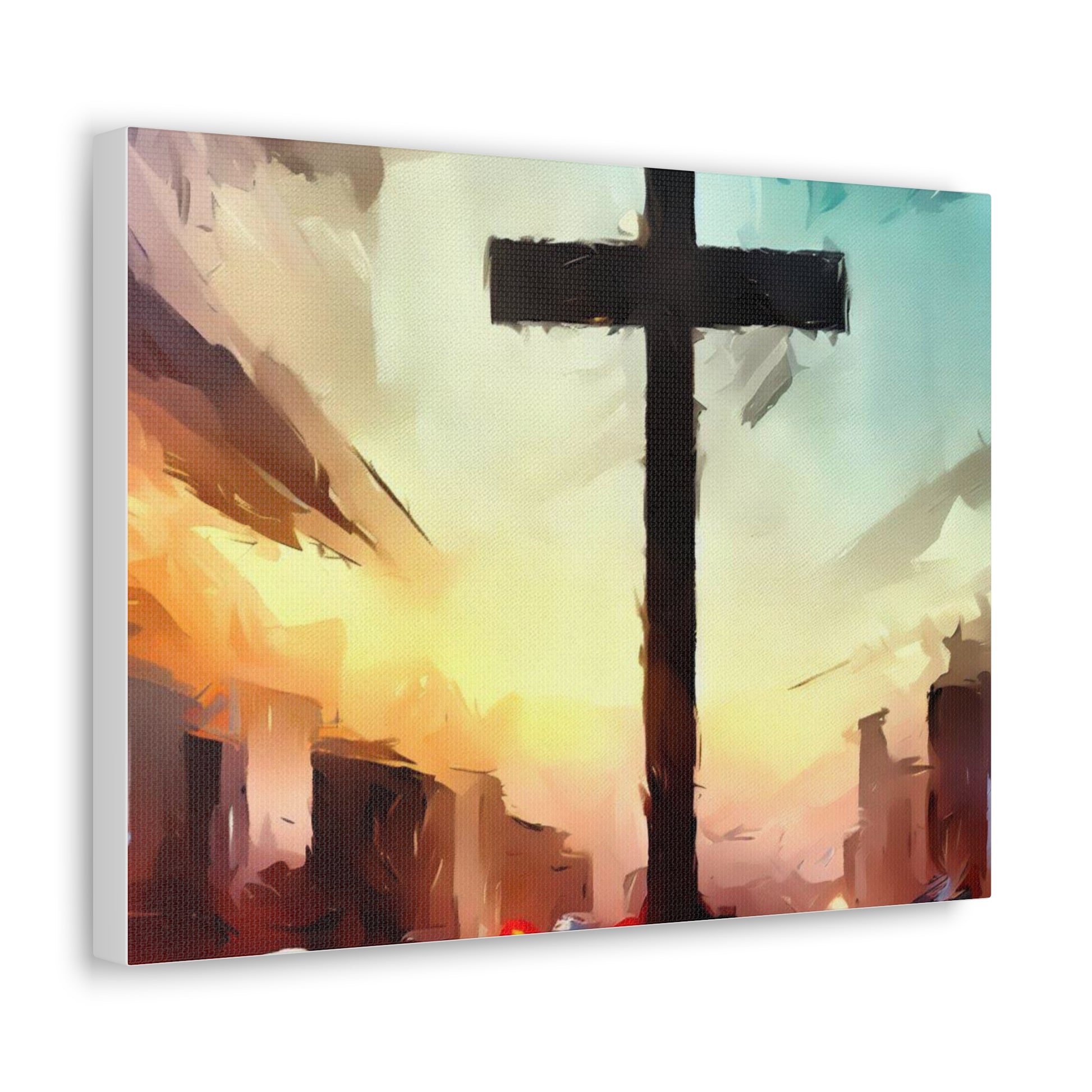 Christian wall art, Cross wall art, City art, Canvas Gallery Wraps - SaviTraviDesigns