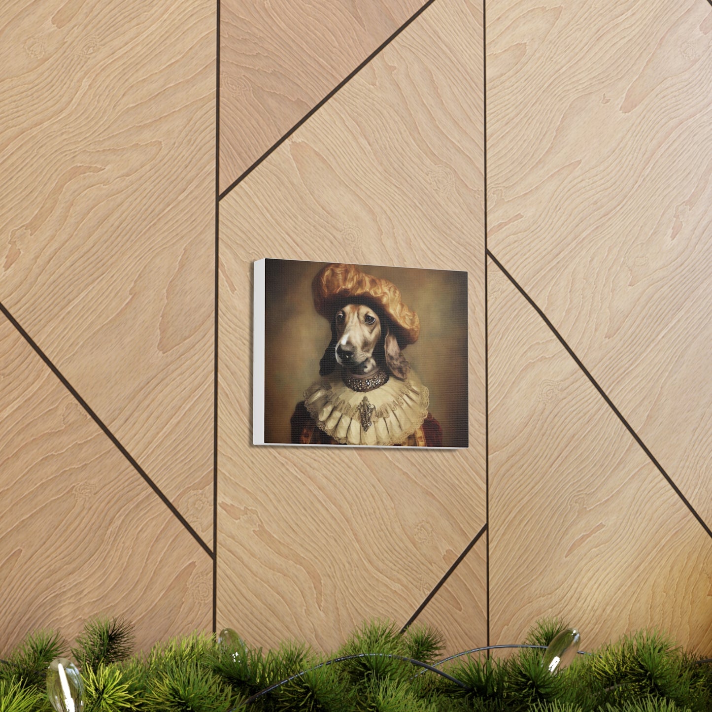 Fancy Dog, Canvas Dog Art, Dog Wall Art, Canine Canvas Art, Canvas Gallery Wraps