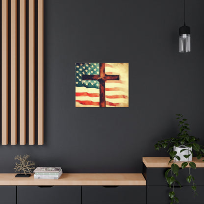 Christian wall art, Flag wall art, Canvas Gallery Wraps - SaviTraviDesigns