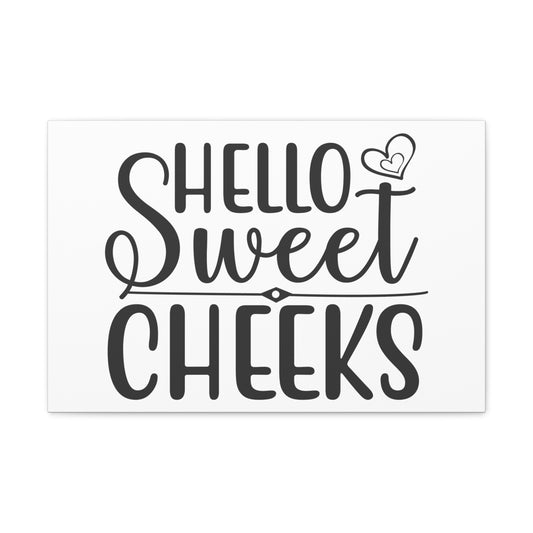 Hello Sweet Cheeks, Rustic Bathroom Decor, Farmhouse Bathroom Signs, Modern Bathroom Wall Decor, Funny Bathroom Signs, Bathroom Wall Art Ideas - SaviTraviDesigns