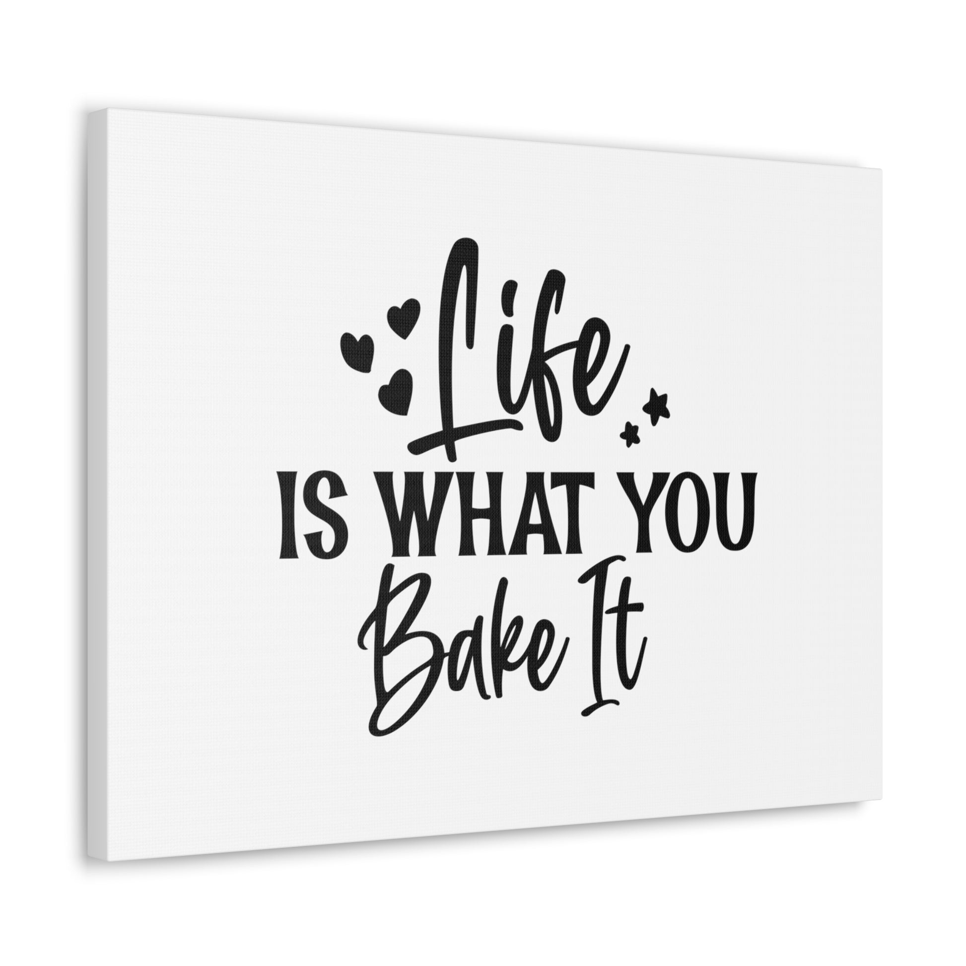 Life Is What You Bake It, Kitchen quote canvas prints, Kitchen wall decor quotes, Kitchen canvas art, Funny kitchen quotes on canvas, Inspirational kitchen quotes - SaviTraviDesigns