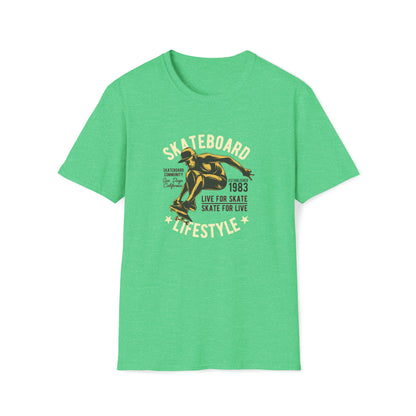 Skateboard Lifestyle |Beach Lifestyle Shirts | Summer Vibe Apparel Heather Irish Green