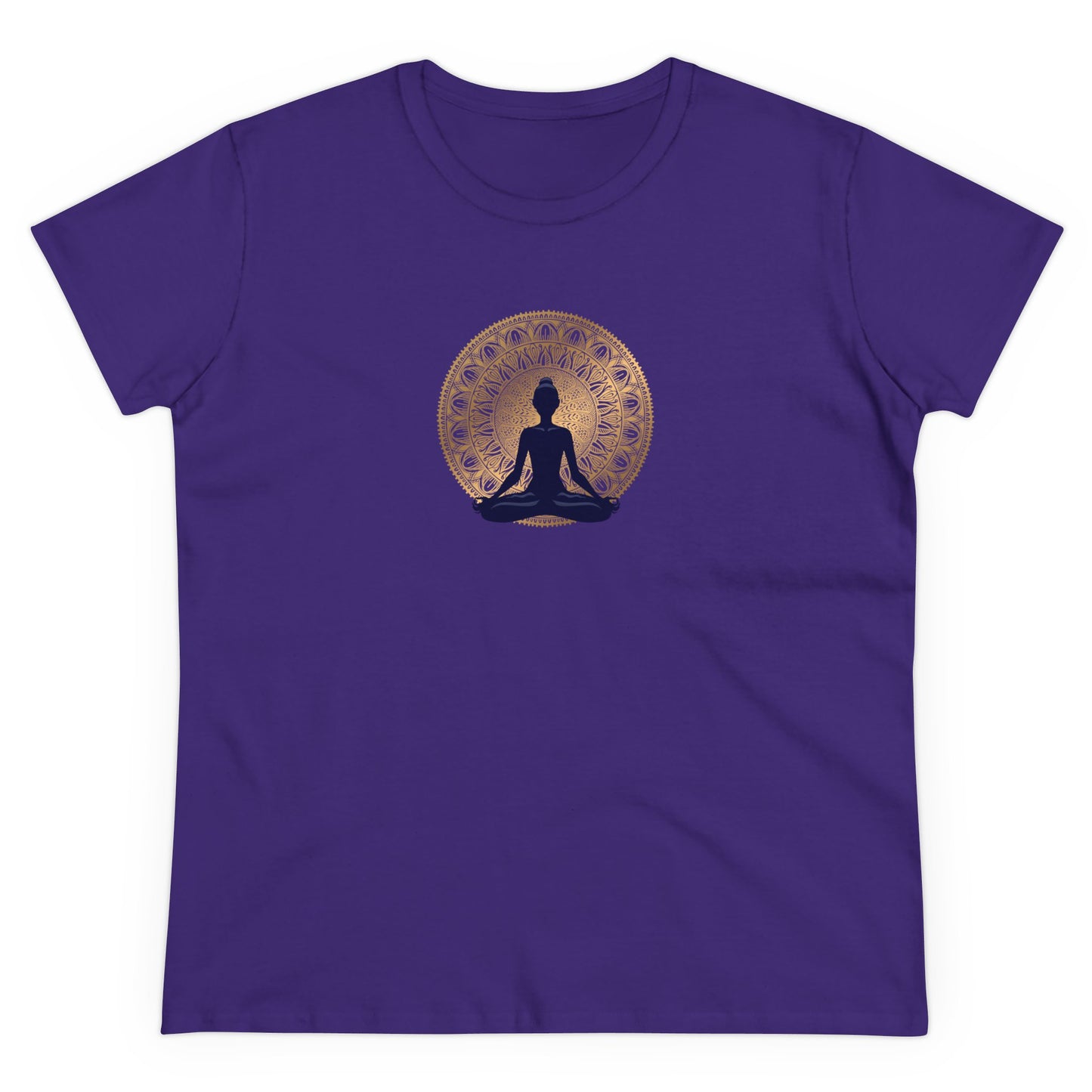 Sitting Pose Bohemian Mandala Graphic T-Shirts – Yoga-Inspired Zen Designs