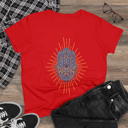 Meditation T-Shirts, Yoga Graphic Tees, Mindfulness Apparel, Zen T-Shirts, Spiritual Shirts, Chakra Tees, Womens T-Shirt Red