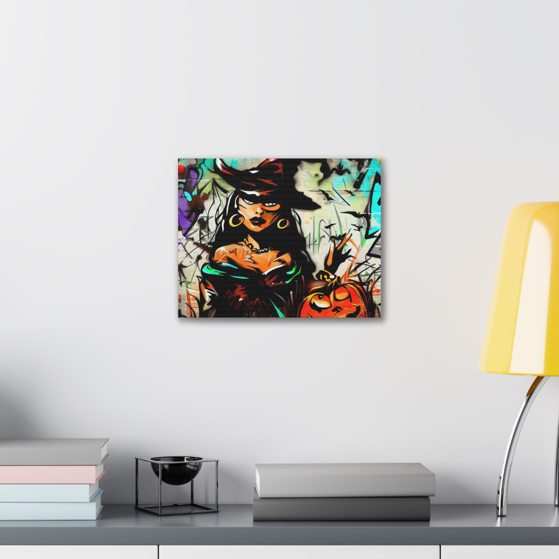 Halloween art, Witch canvas prints, Scary Halloween decor, Halloween home decor, Halloween wall, Gothic wall decor, Canvas Gallery Wraps