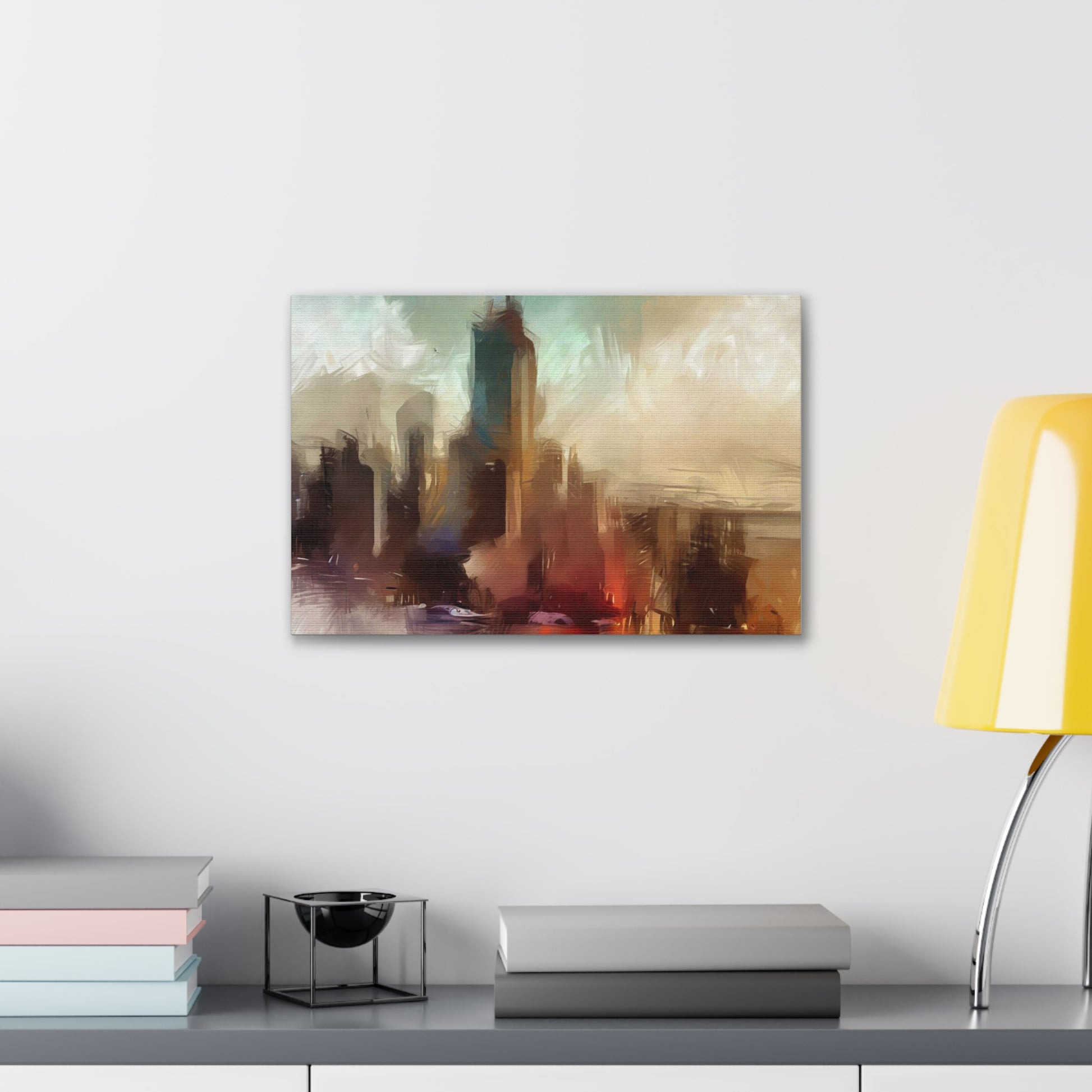 Cityscape wall art, city wall art, city art, Canvas Gallery Wraps