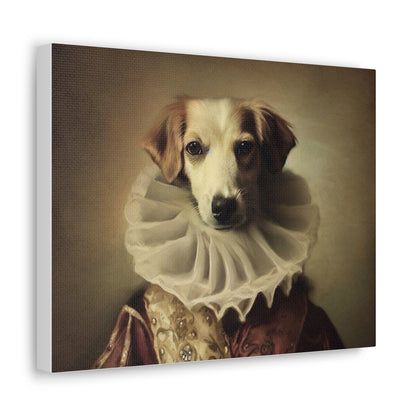 Fancy Dog, Canvas Dog Art, Dog Wall Art, Canine Canvas Art, Canvas Gallery Wraps