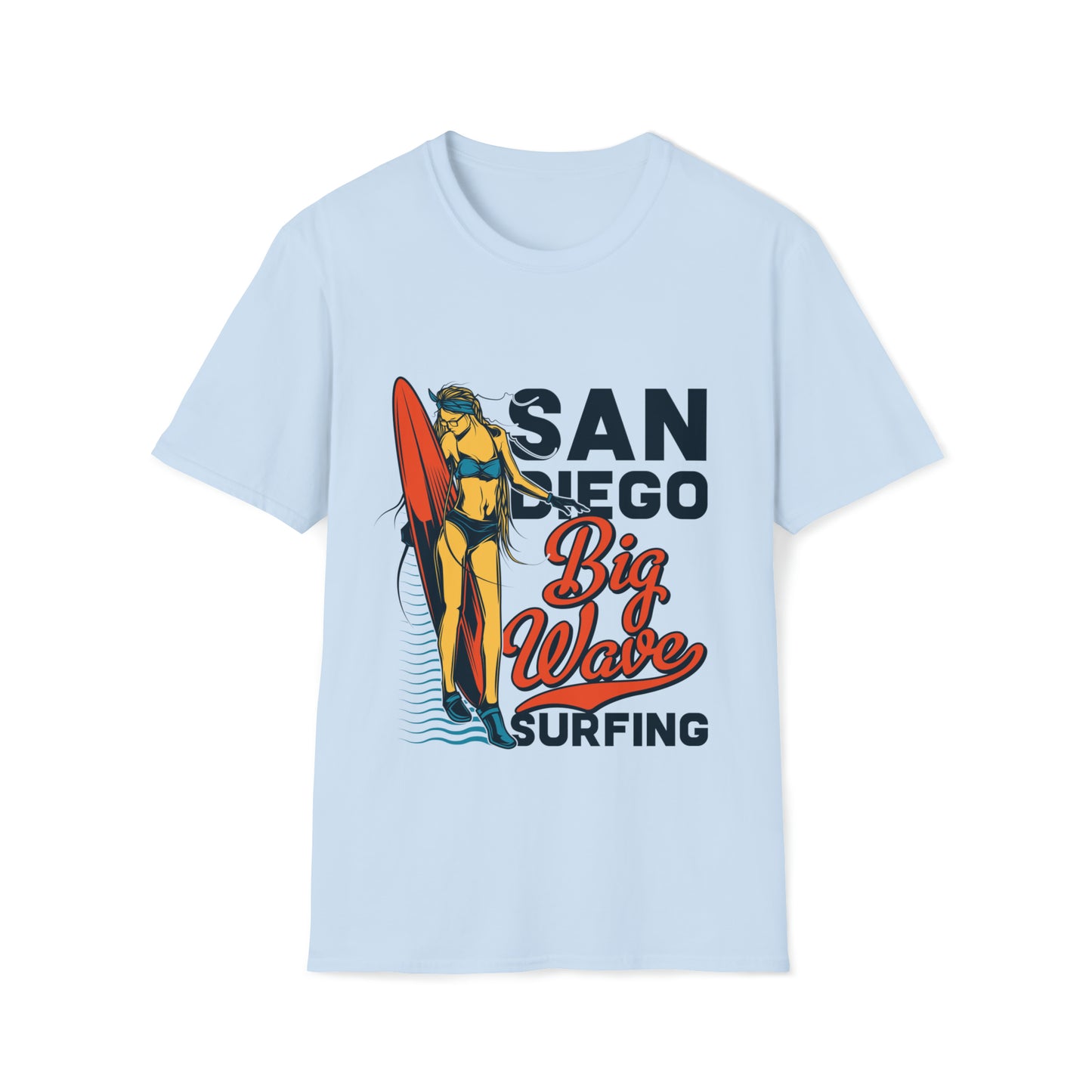 San Diego Big Wave Surfing, Beachwear Graphics, Tropical T-Shirt Designs, Ocean-Inspired Shirts, Surfing Graphics, Sun and Sand Apparel, Summer Wardrobe Essentials - SaviTraviDesigns