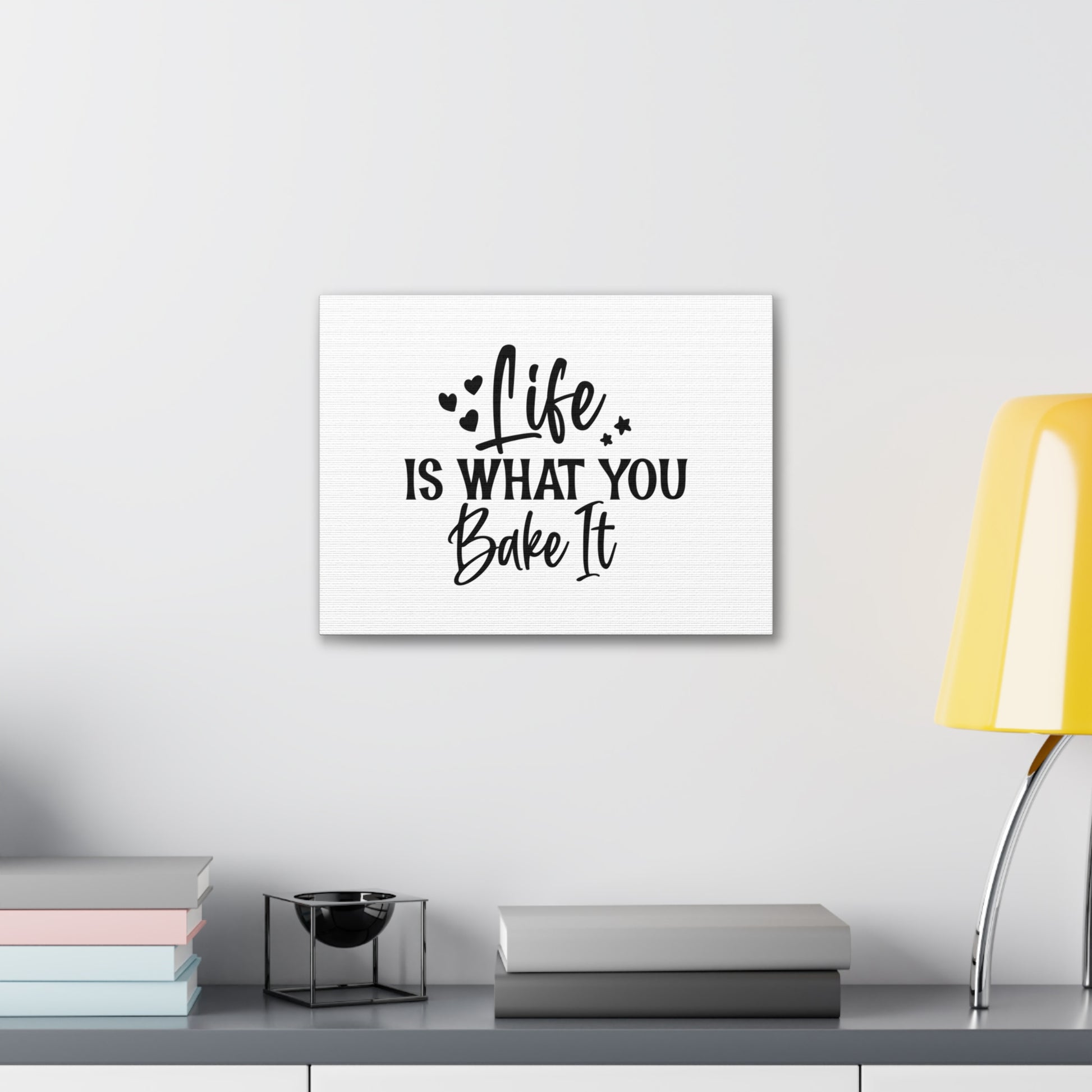 Life Is What You Bake It, Kitchen quote canvas prints, Kitchen wall decor quotes, Kitchen canvas art, Funny kitchen quotes on canvas, Inspirational kitchen quotes - SaviTraviDesigns