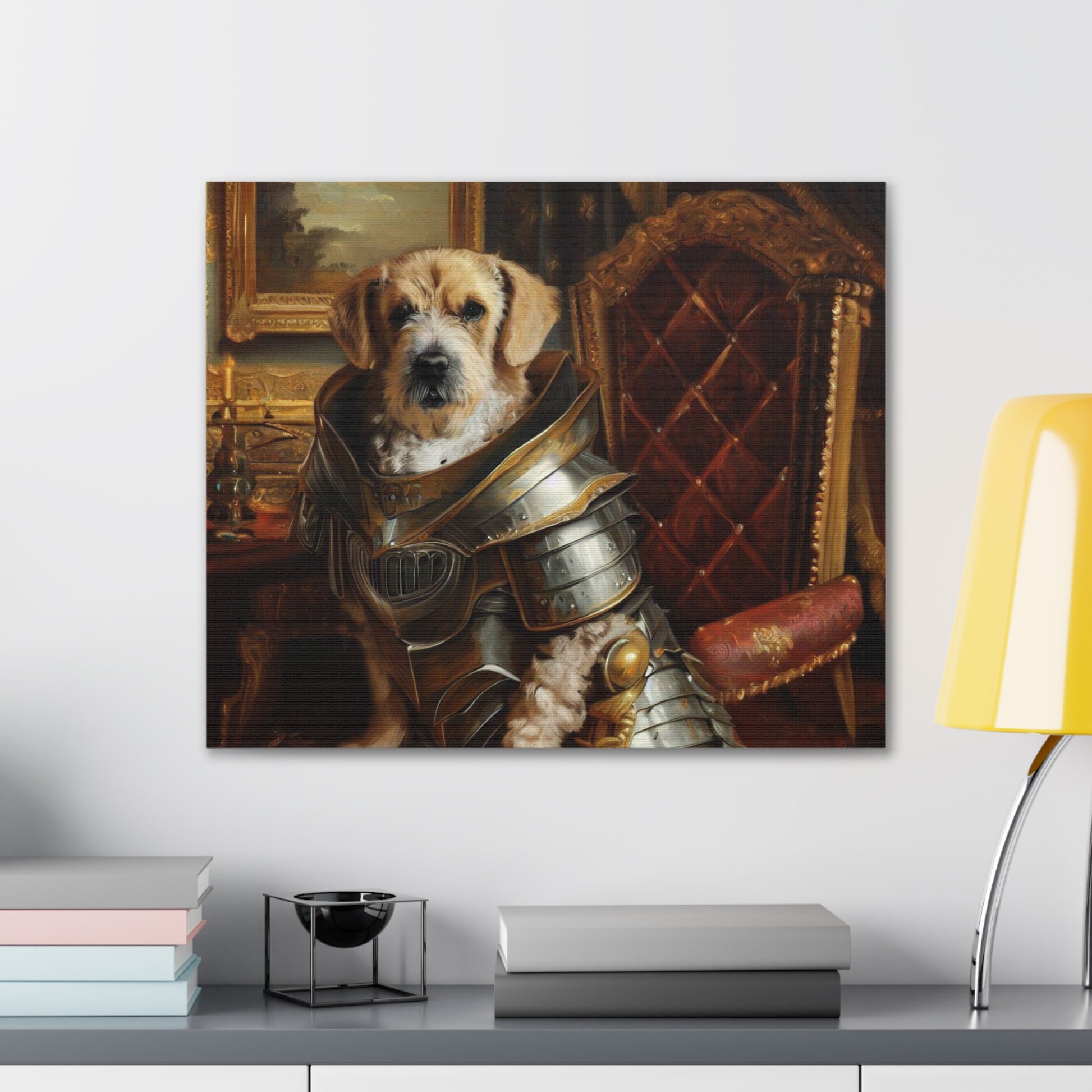 Fancy Dog, Canvas Dog Art, Dog Wall Art, Canine Canvas Art, Canvas Gallery Wraps