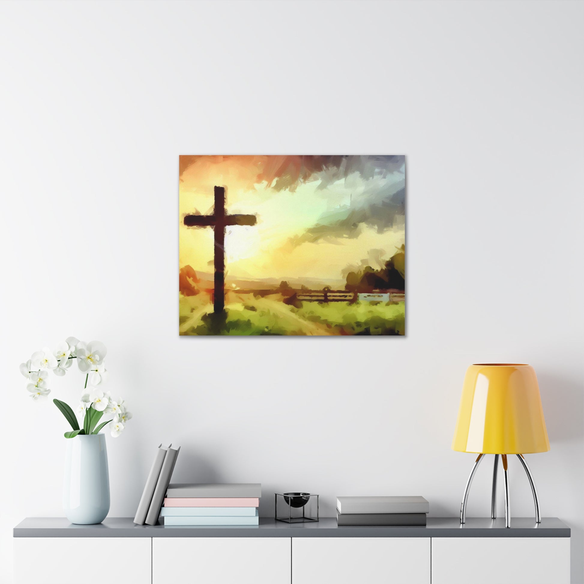 Christian wall art, Cross wall art, Farm art, Canvas Gallery Wraps - SaviTraviDesigns