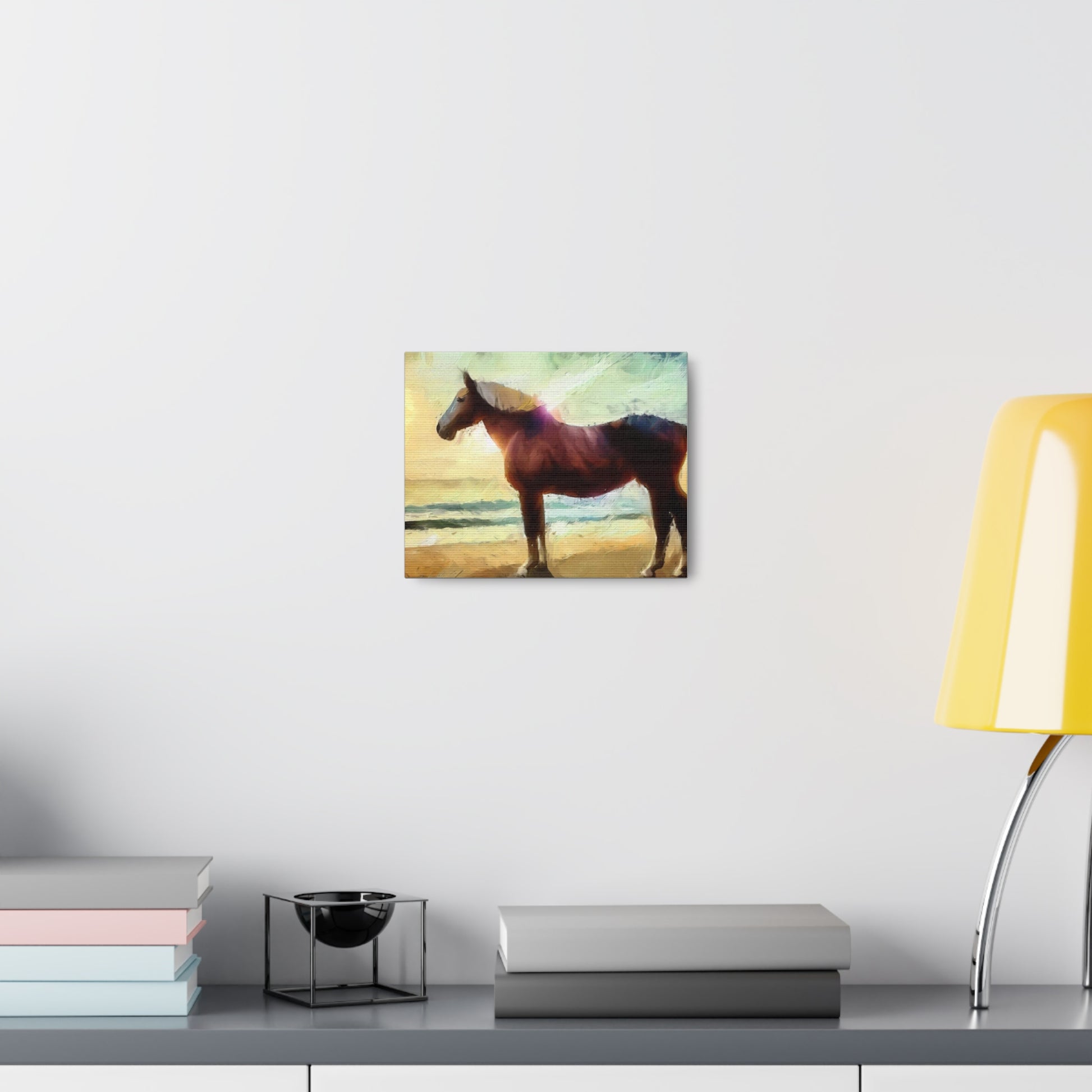 Horse wall art, Beach wall art, ocean wall art, Canvas Gallery Wraps, Horse Beach, Sunset Beach - SaviTraviDesigns