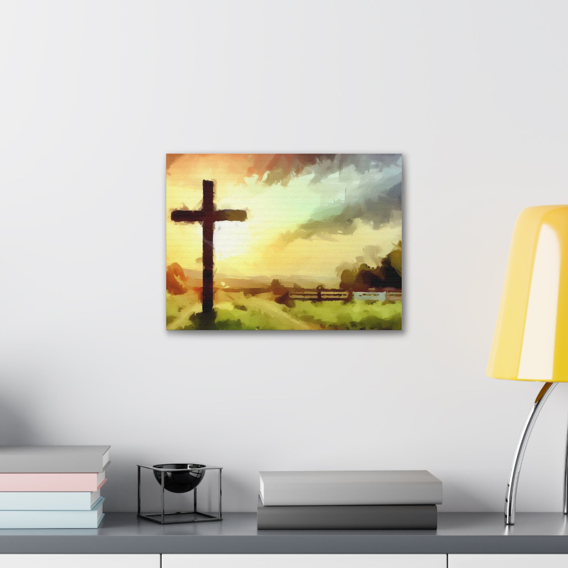 Christian wall art, Cross wall art, Farm art, Canvas Gallery Wraps - SaviTraviDesigns